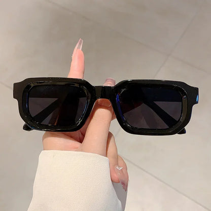 Nouveaux hommes Vintage Rectangle cadre lunettes de soleil mode rétro lunettes de soleil marque de luxe Design lunettes UV400 lunettes femmes lunettes