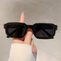 Nouveaux hommes Vintage Rectangle cadre lunettes de soleil mode rétro lunettes de soleil marque de luxe Design lunettes UV400 lunettes femmes lunettes