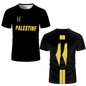 Mode Palestine Drapeau Football Tendance D'été Col rond 3D Emblème National Imprimé Sport T-shirt Décontracté Uniex Lâche T-shirts