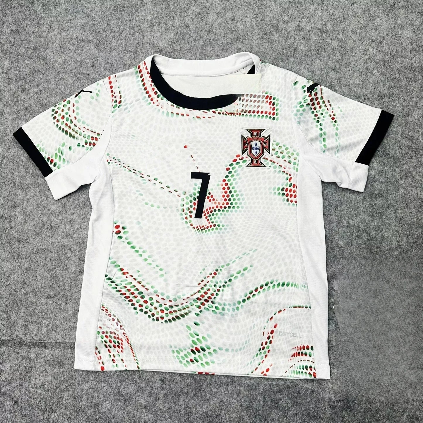 T-shirt de football 3d à séchage rapide, tenue de fan de l'équipe nationale portugaise, vêtements de sport légers, adapté au sport et au fitness