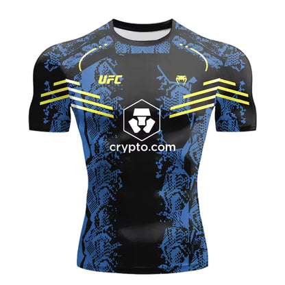 2025 nouvelle vente chaude UFC boxe Match Pursuer T-shirt pour hommes et femmes en été décontracté respirant surdimensionné séchage rapide haut