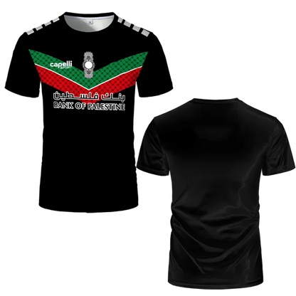 Mode Palestine Drapeau Football Tendance D'été Col rond 3D Emblème National Imprimé Sport T-shirt Décontracté Uniex Lâche T-shirts
