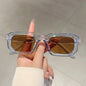 Nouveaux hommes Vintage Rectangle cadre lunettes de soleil mode rétro lunettes de soleil marque de luxe Design lunettes UV400 lunettes femmes lunettes