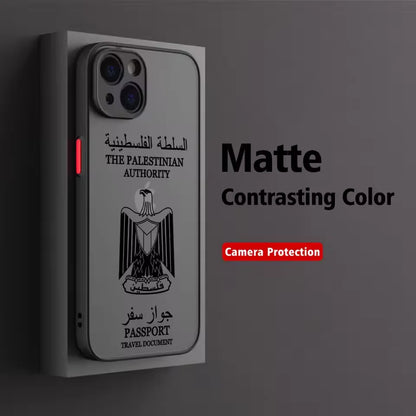 Coque transparente anti-chute pour iPhone, carte de la sensation de Palestine, passeport, coque Y2K pour iPhone 16, 15, 14, 13, 12, 11 Pro, Poly XS Max, 7, 8 Plus, 256