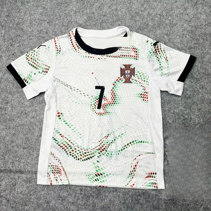 T-shirt de football 3d à séchage rapide, tenue de fan de l'équipe nationale portugaise, vêtements de sport légers, adapté au sport et au fitness