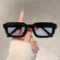 Nouveaux hommes Vintage Rectangle cadre lunettes de soleil mode rétro lunettes de soleil marque de luxe Design lunettes UV400 lunettes femmes lunettes
