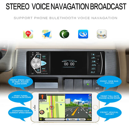Hikity 4.1 ''autoradio 1Din Audio stéréo voiture lecteur MP5 récepteur FM Bluetooth volant télécommande Support TF carte Cam