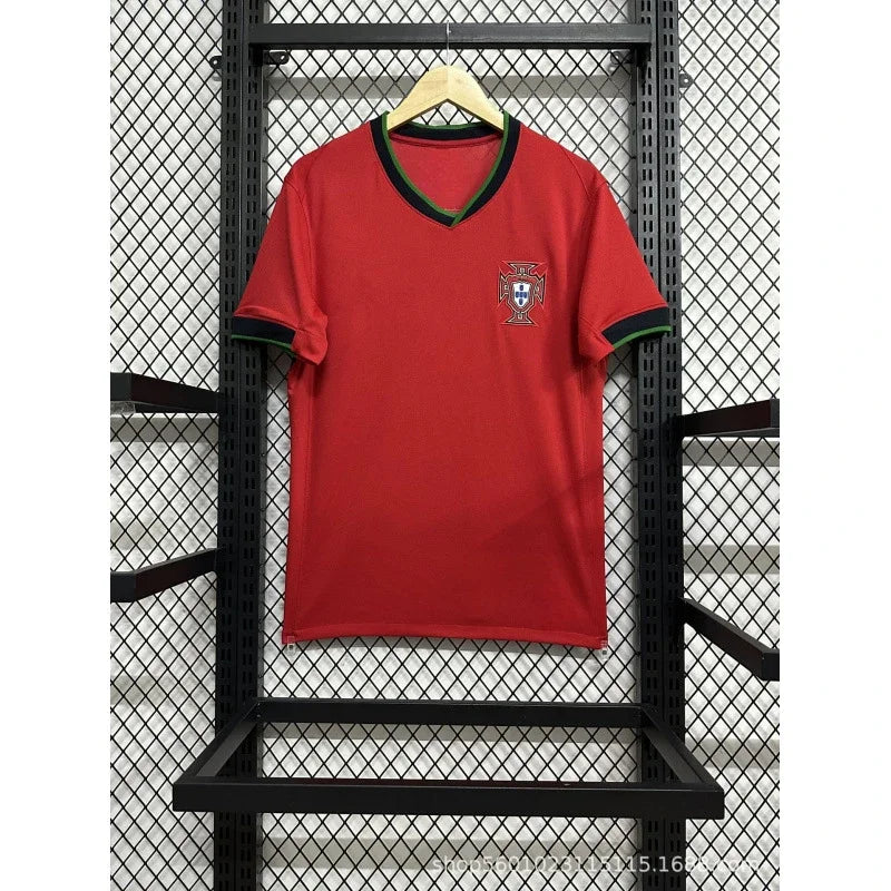 T-shirt de football 3d à séchage rapide, tenue de fan de l'équipe nationale portugaise, vêtements de sport légers, adapté au sport et au fitness