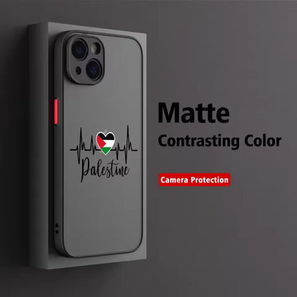 Coque transparente anti-chute pour iPhone, carte de la sensation de Palestine, passeport, coque Y2K pour iPhone 16, 15, 14, 13, 12, 11 Pro, Poly XS Max, 7, 8 Plus, 256