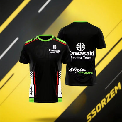 Kawasaki – T-shirt d'été à manches courtes pour hommes et femmes, vêtements surdimensionnés, nouvelle mode pour enfants, 2024