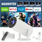 1080P Projector Portable Mini, Fast Focusing, Low Noise Design, Multi-Device Connection, Ideal for Camping, Home Theater, Travel, Office Use, Gift-Ready