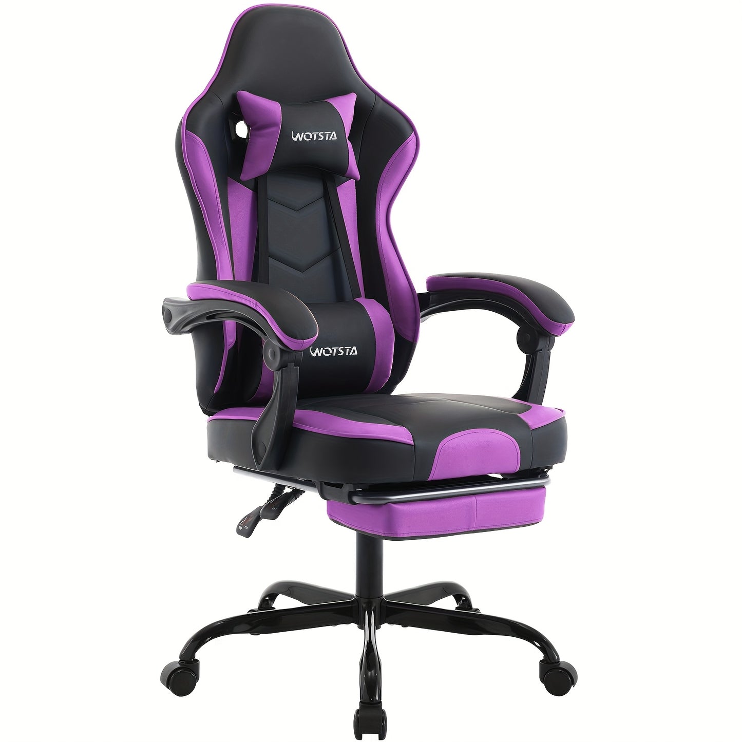 Game Chair, Computer Chair, Ergonomic Game Chair With Foot Pedals, Office Chair, Ergonomic Computer Chair With Lumbar Support, Adjustable Height Gaming Chair, Available In Black, Yellow, Green