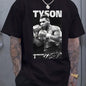 Men'S Black "Tyson" Graphic Boxing Tee - Casual Crew Neck Short Sleeve T-Shirt with Fighter Print, Perfect for Spring & Summer, Casual Wear Tee | Fighter Print Shirt | Comfortable Fit, Boxing Tee