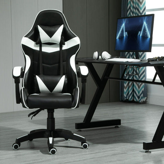Rotatable Gaming Chair, Faux Leather, Home Office Chair, Desk Chair with Reclining Function, Model A