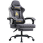 Gaming Chair with Footrest, Computer Ergonomic Video Game Chair, Adjustable Swivel Chair with Lumbar Support, PC Chair, Office Chair, Black