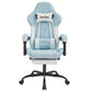 Game Chair With Footstool, Wide Seat Surface, Linked Armrests, High Back, Gaming Chair, PC Chair, 135 ° Lounge Chair, PC Gaming Chair, Silent Caster, Adjustable Height, Computer Chair, Learning Chair, Comfortable Sitting, Si