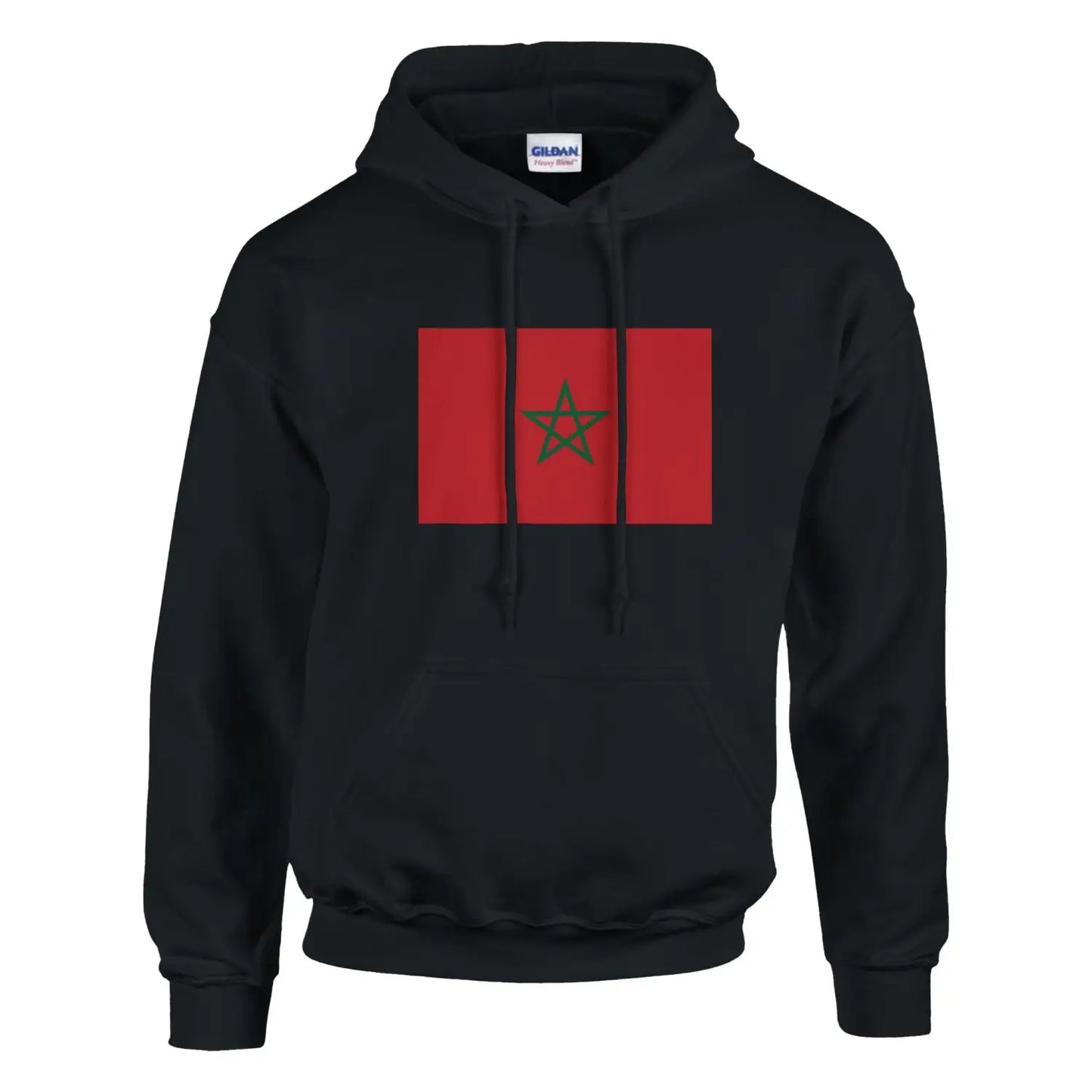 Sweat à capuche Drapeau du Maroc-1
