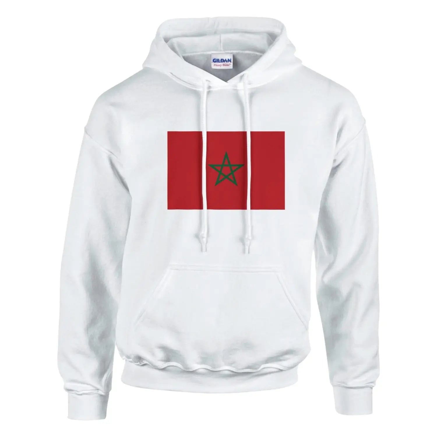 Sweat à capuche Drapeau du Maroc-0