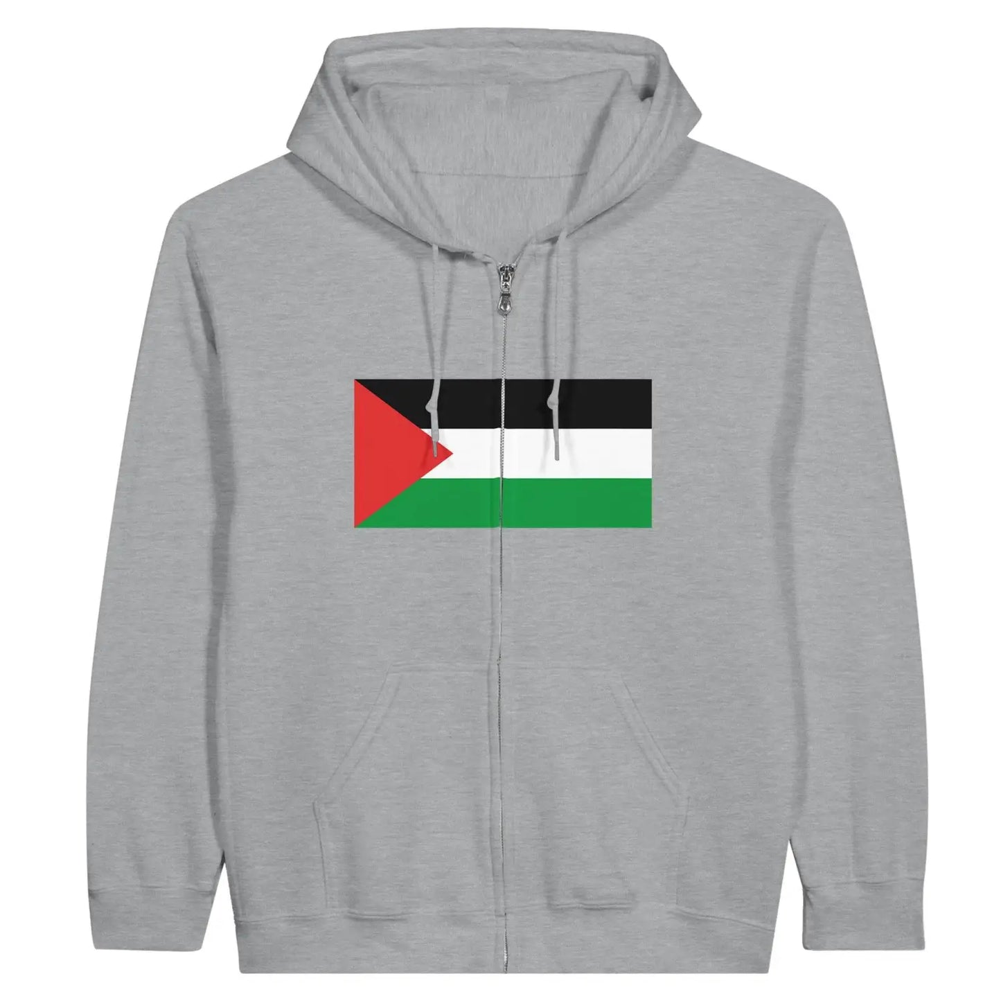 Sweat à capuche Drapeau Palestine à fermeture éclair-2