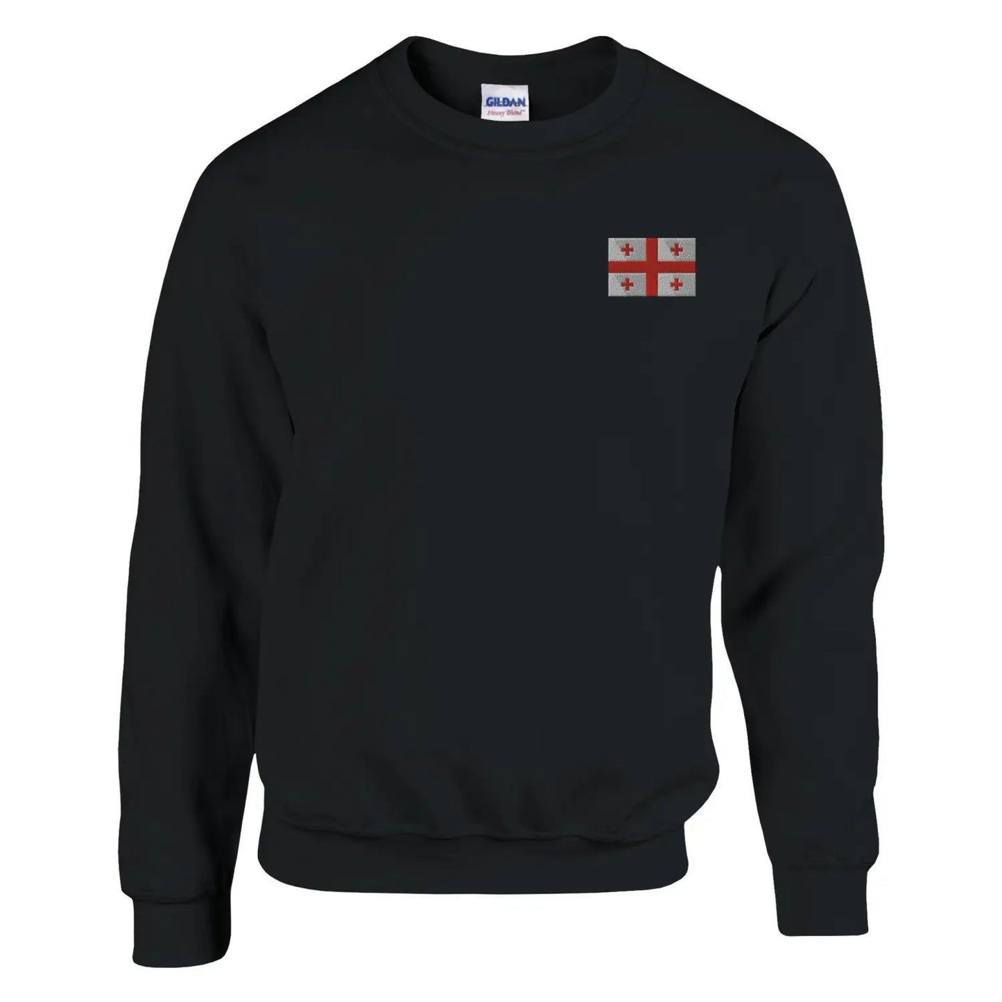 Sweat-shirt Drapeau de la Géorgie en broderie-1