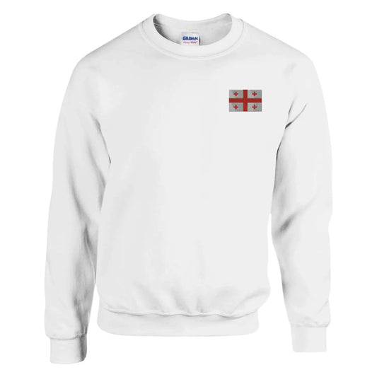 Sweat-shirt Drapeau de la Géorgie en broderie-0
