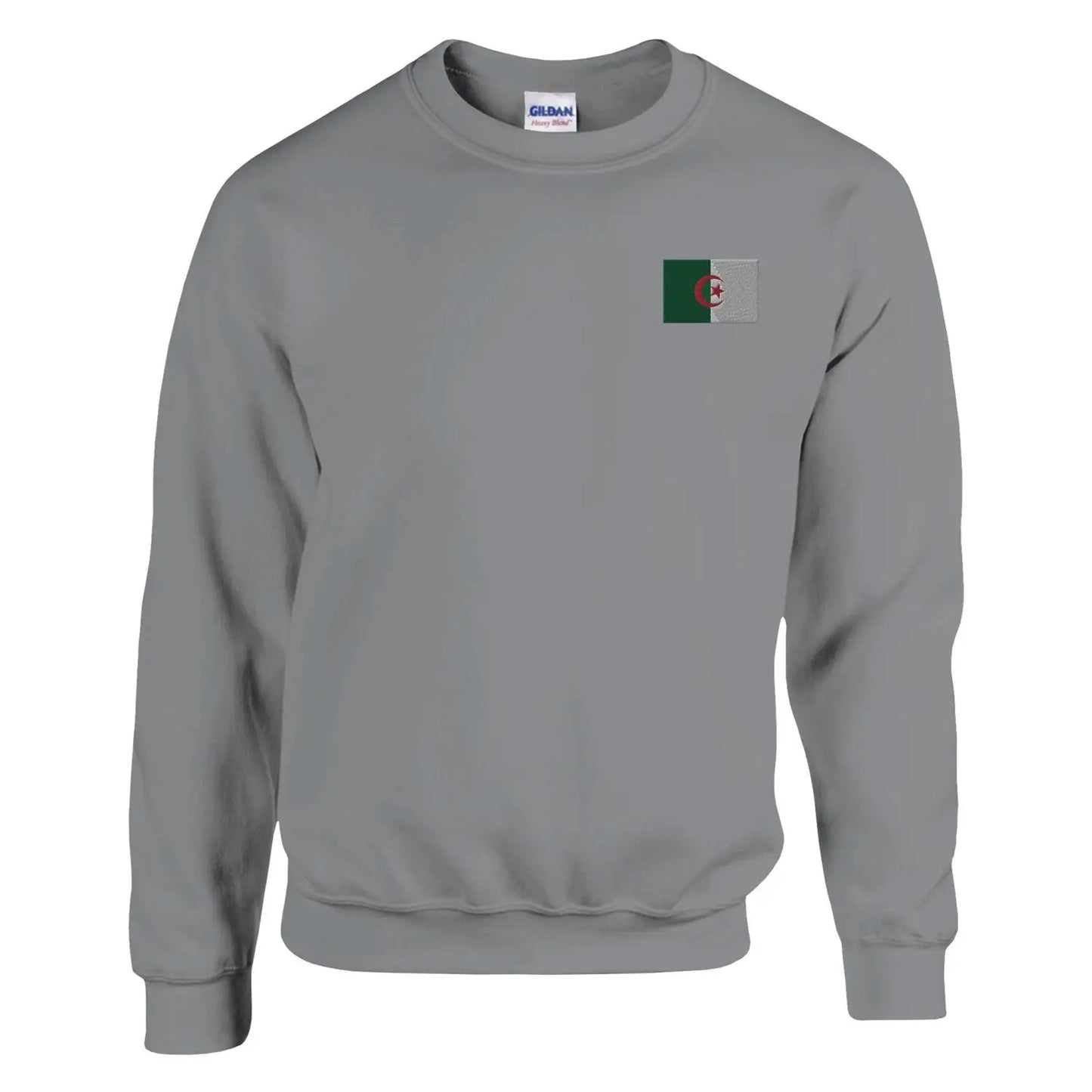 Sweat-shirt Drapeau de l'Algérie en broderie-1